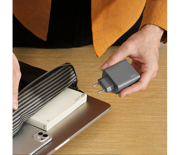 Cuktech Ładowarka sieciowa CUKAD653EUGR 65W GaN 2 x USB-C 1 x USB-A - 1487975 - zdjęcie 2